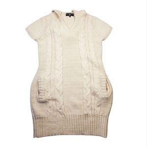 Women's Cream Sweater Dress
